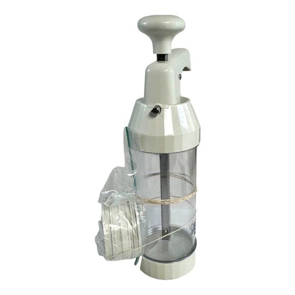 The Pampered Chef Cookie Press With Discs Accessories Set 1525 White - Picture 3 of 5